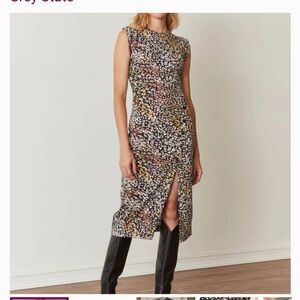 Sleeveless Multicolor leopard Print Dress from Anthropologie